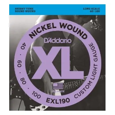 D'Addario EXL190 Custom Light - .040 - .100