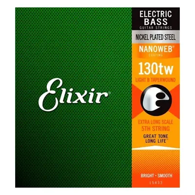 Elixir Bass Extra Long Scale Nanoweb 15433 Medium XL B 130tw