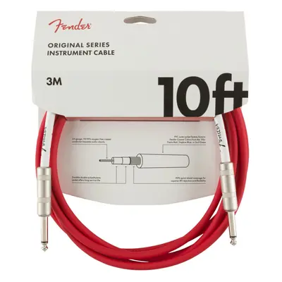 Fender Original Series 10 Instrument Cable Fiesta Red