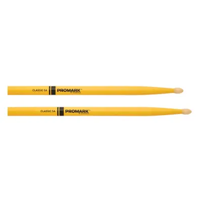 Pro-Mark TX5AW-YELLOW Classic 5A Painted Hickory Wood Tip - Promark Yellow