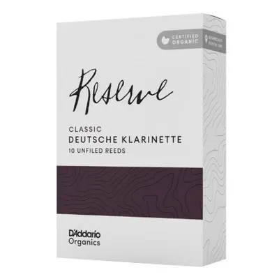 D'Addario ORCR1035D Organic Reserve Classic Deutsche Klarinette Reeds 3.5 - 10 Pack