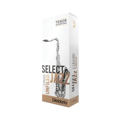 Rico RRS05TSX4M Select Jazz - Tenor Saxophone Reeds - Unfiled - 4 Medium - 5 Box