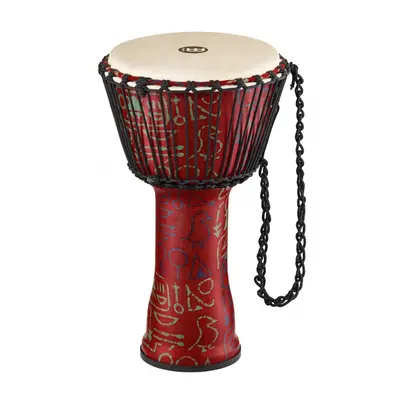 Meinl PADJ1-M-G Travel Rope Tuned Djembe Goat Head 10” - Pharaoh's Script