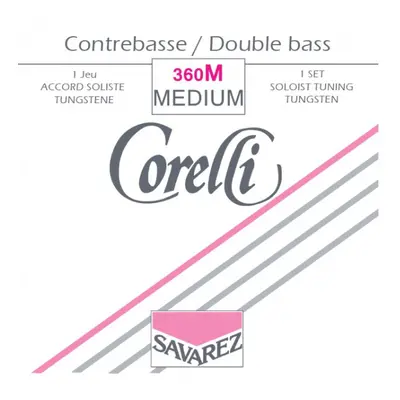 Savarez 360M Corelli Double Bass Tungsten Solo Set - Medium