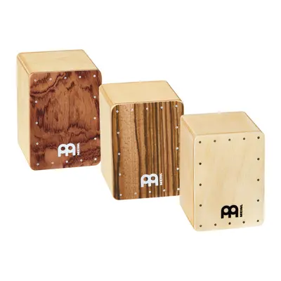 Meinl SH50-SET Mini Cajon Shaker Set - Exotic Zebrano/Bubinga Burl/Natural