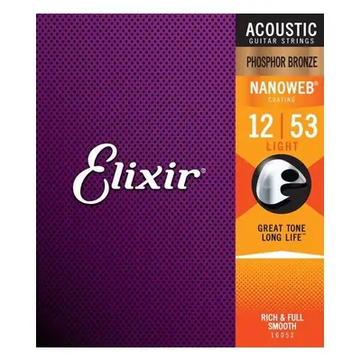 Elixir 16152 Acoustic NANOWEB Phosphor Bronze 12-string Light