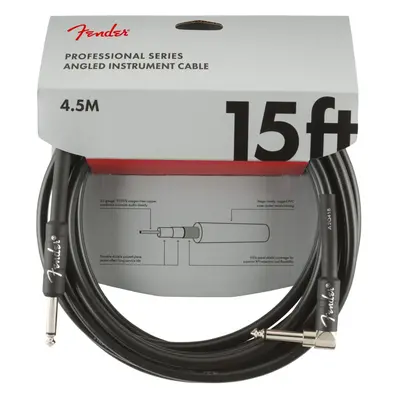 Fender Professional Series 15 Instrument Cable Angled