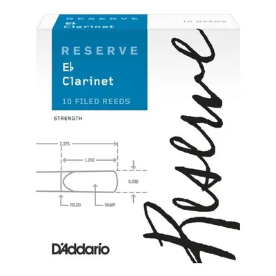 Rico DBR1030 Reserve Eb Clarinet Reed 3.0 - 10 Box