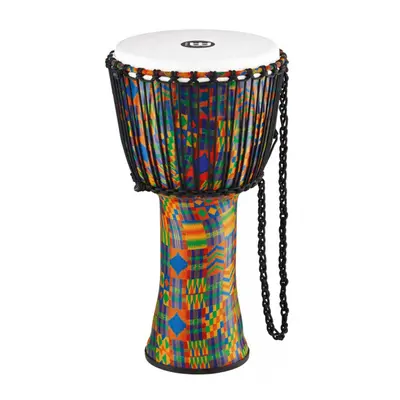 Meinl PADJ2-L-F Rope Tuned Travel Series Djembe 12” - Kenyan Quilt