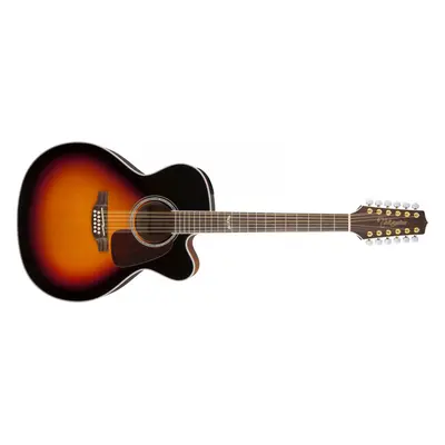 Takamine GJ72CE-12, Rosewood Fingerboard - Black Sunburst