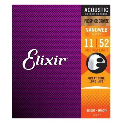 Elixir Acoustic Phosphor Bronze with NANOWEB .011 - .052