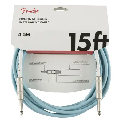 Fender Original Series 15 Instrument Cable Daphne Blue