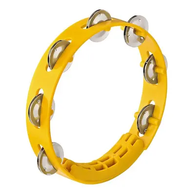 NINO Percussion NINO49Y Compact ABS Tambourine - Yellow