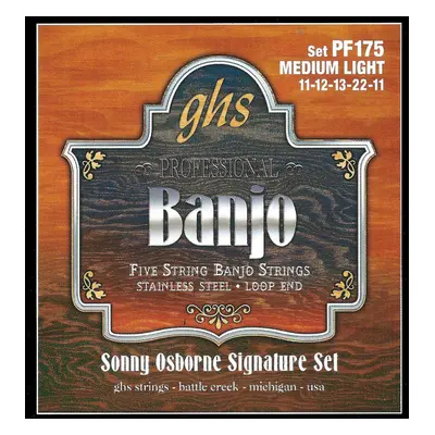 GHS PF175 - Sonny Osbourne Signature Banjo String Set