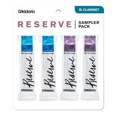 Rico DRS-C355 Reserve Reed Sampler Pack - Bb Clarinet 3.5+/4.0 - 4-Pack