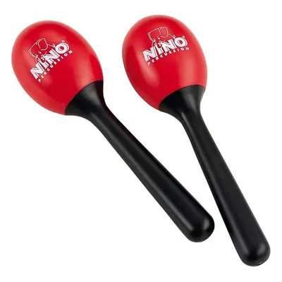 NINO Percussion NINO569R Plastic Egg Maracas 6” Red