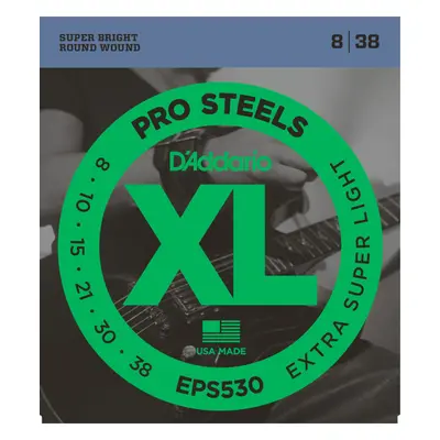 D'Addario EPS530 Pro Steels Extra Super Light - .008 - .038