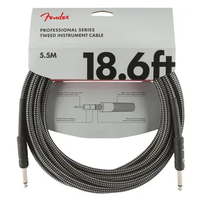 Fender Professional Series 18,6 Instrument Cable Gray Tweed