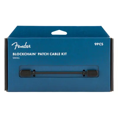 Fender Blockchain Patch Cable Kit, Black, Small