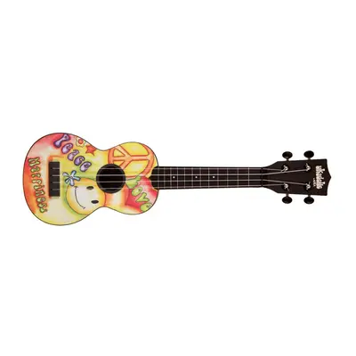 KALA Ukadelic Soprano Ukulele Peace Love