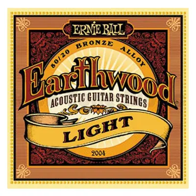 Ernie Ball P02004 Earthwood 80/20 Bronze Light - .011 - .052