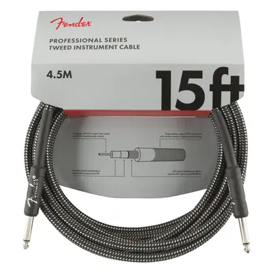 Fender Professional Series 15 Instrument Cable Gray Tweed