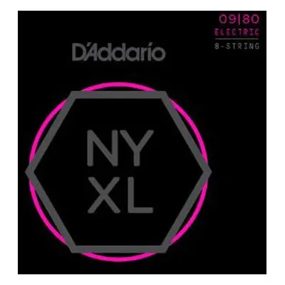 D'Addario NYXL 8-String Super Light 09-80