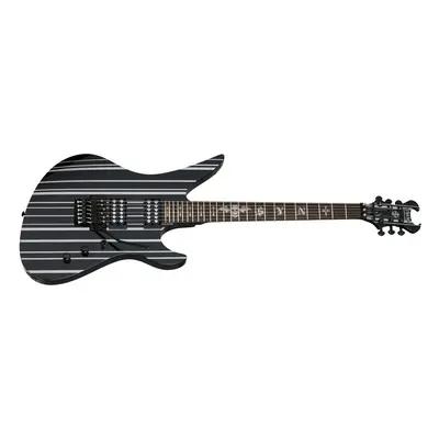 Schecter Synyster Standard - Black with Silver Pin Stripes