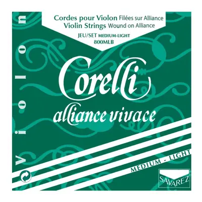 Savarez 800MLB Corelli Alliance Vivace Violin Set - Medium Light