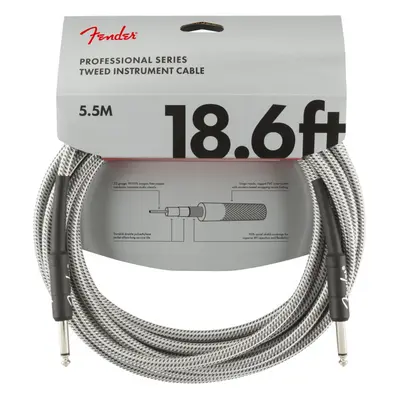 Fender Professional Series 18,6 Instrument Cable White Tweed