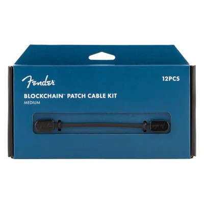 Fender Blockchain Patch Cable Kit, Black, Medium