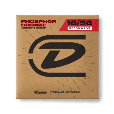 Dunlop DOP1656 Resonator Phosphor Bronze Medium