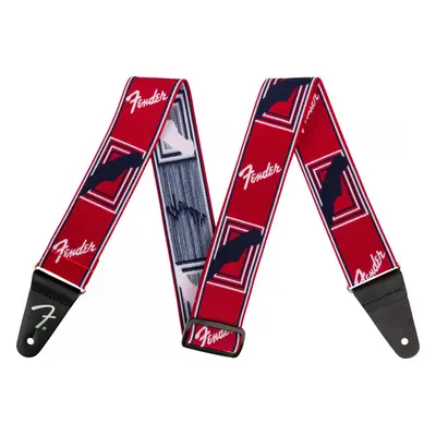 Fender Weighless Monogrammed Strap Red / White / Blue