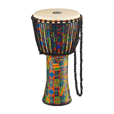 Meinl PADJ2-L-G Travel Rope Tuned Djembe Goat Head 12” - Kenyan Quilt