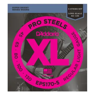 D'Addario EPS170-5 Pro Steels Regular Light - .045 - .130