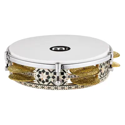 Meinl AERIQ1 Artisan Edition Riq Drum 8 3/4” - White Burl/Mosaic Royale