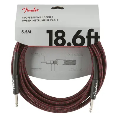 Fender Professional Series 18,6 Instrument Cable Red Tweed