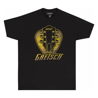 Gretsch Headstock Pick T-Shirt, Black, Medium