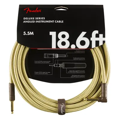 Fender Deluxe Series 18,6 Instrument Cable Tweed Angled