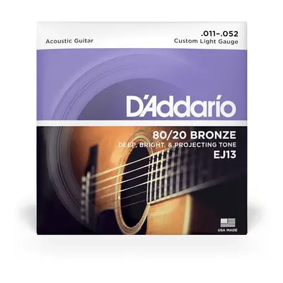 D'Addario EJ13 Bronze Custom Light 11-52