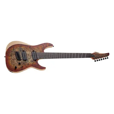 : Schecter Reaper-7 Multiscale Satin Inferno Burst