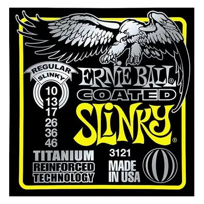 Ernie Ball P03121 Coated Titanium RPS Regular Slinky - .010 - .046