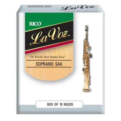 Rico RIC10MH La Voz - Soprano Saxophone Reeds Medium Hard - 10 Box