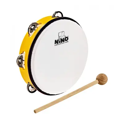 NINO Percussion NINO51Y ABS Tambourine 8” - Yellow