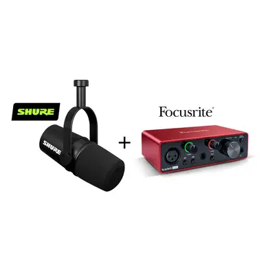 Shure MV7X + Focusrite Solo SET