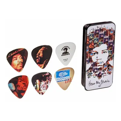 Dunlop JHPT07M Jimi Hendrix Hear My Music Pick Tin Medium