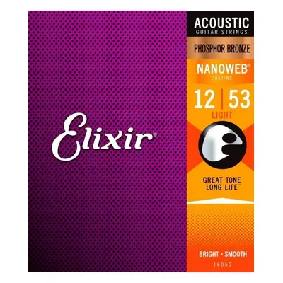 Elixir Acoustic Phosphor Bronze with NANOWEB .012 - .053