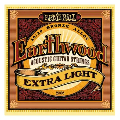 Ernie Ball P02006 Earthwood 80/20 Bronze Extra Light - .010 - .050