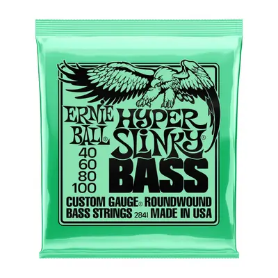 Ernie Ball 2841 Hyper Slinky Bass Nickel Wound Electric Bass Strings 40 - 100 Gauge