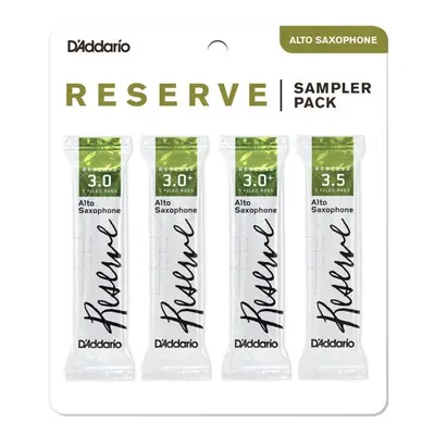 Rico DRS-J30 Reserve Reed Sampler Pack - Alto Saxophone 3.0/3.0+/3.5 - 4-Pack